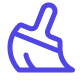 Cleanup broom icon